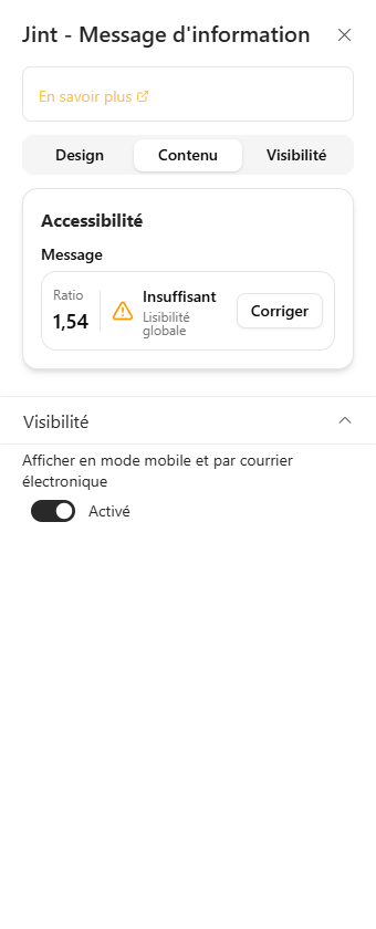 Insufficient contrast and the Fix button