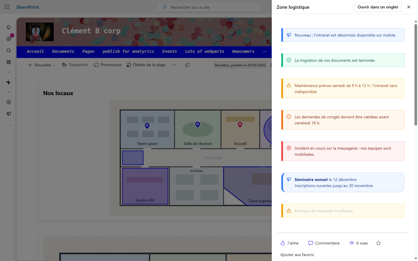 A link opened in a panel at 35% of the page