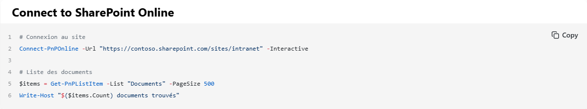 The Light theme, with line numbers
