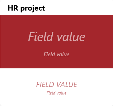 Empty texts and their “Field value” placeholder, in edit mode