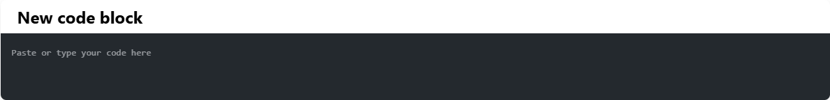 The empty input area, with its placeholder text