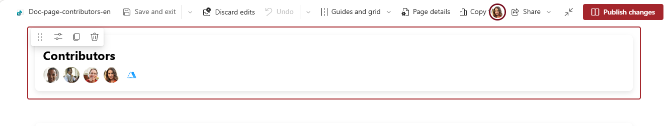While the web part follows the theme, the theme banner shows above the title, with the Customize button
