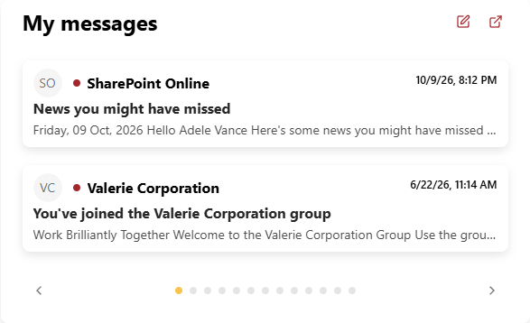 With “Unread only”, only unread emails are shown